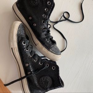 Leather converse